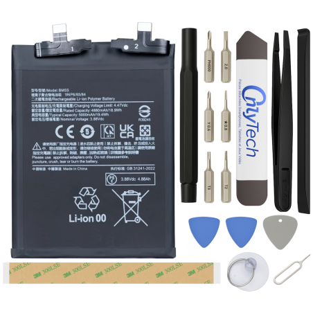 Batterie pour Xiaomi 13T Pro - Qualité Originale - Avec outils
