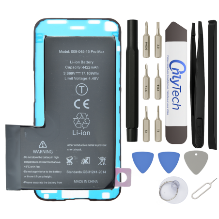 Batterie pour iPhone 15 Pro Max - Qualité Originale - Avec outils