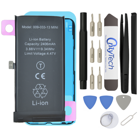 Batterie pour iPhone 13 Mini - Qualité Originale - Avec outils
