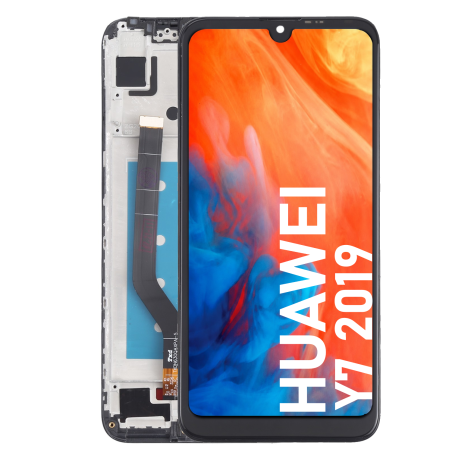 Écran LCD du Huawei Y7 2019 assemblé sur châssis - Avec outils