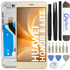 Écran LCD du Huawei Honor 8 Lite OR assemblé sur châssis - Avec outils
