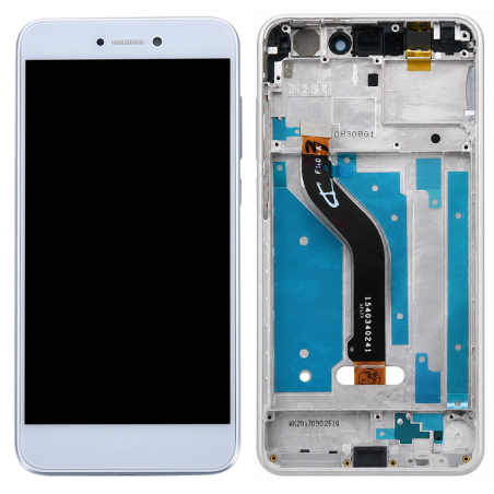 Écran LCD du Huawei P8 Lite 2017 Blancassemblé sur châssis - Avec outils