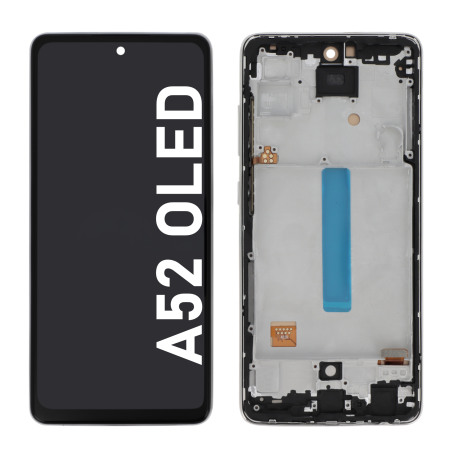 Écran OLED du Samsung Galaxy A52 4G et 5G Blanc assemblé sur châssis
