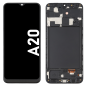 Écran LCD du Samsung Galaxy A20 assemblé sur châssis