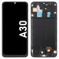 Écran LCD du Samsung Galaxy A30 assemblé sur châssis