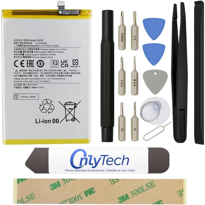 Batterie pour Xiaomi Redmi 12 4G - Qualité Originale - Avec outils