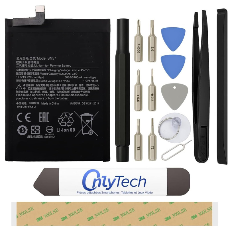 Batterie pour Xiaomi Poco X3 Pro / X3 (NFC) - Qualité Originale - Avec outils