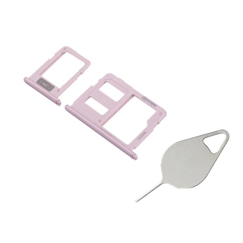 Tiroir de carte SIM Rose du Samsung Galaxy J7 2017