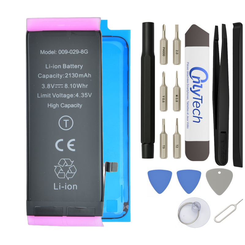 Batterie Haute Capacité pour iPhone 8 - Avec outils