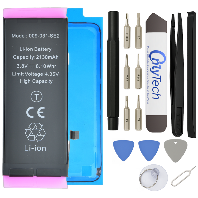 Batterie Haute Capacité pour iPhone SE 2 (2020) - Avec outils