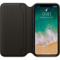 Coque Officielle Apple Folio en Cuir pour iPhone X - Noir