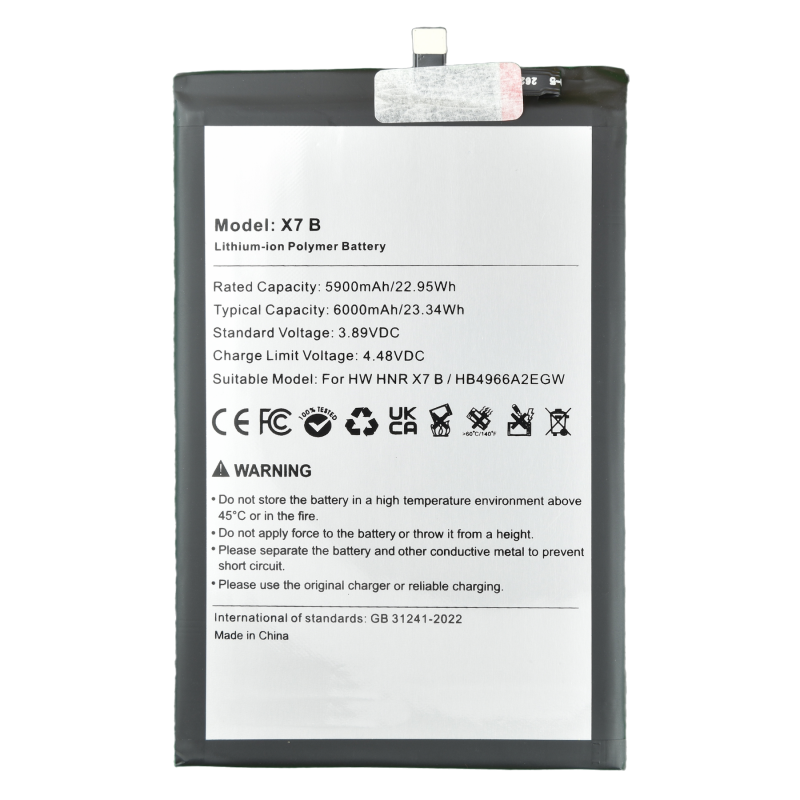 Batterie pour Honor X7b - Qualité Originale Batterie pour Honor X7b - Qualité Originale