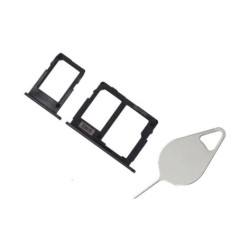 Tiroir double SIM Noir du Samsung Galaxy J7 2017 SM-J730