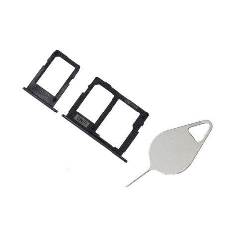 Tiroir double SIM Noir du Samsung Galaxy J7 2017 SM-J730