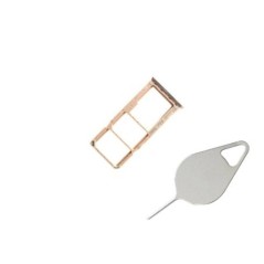 Tiroir double SIM Or du Samsung Galaxy A7 2018 SM-A750