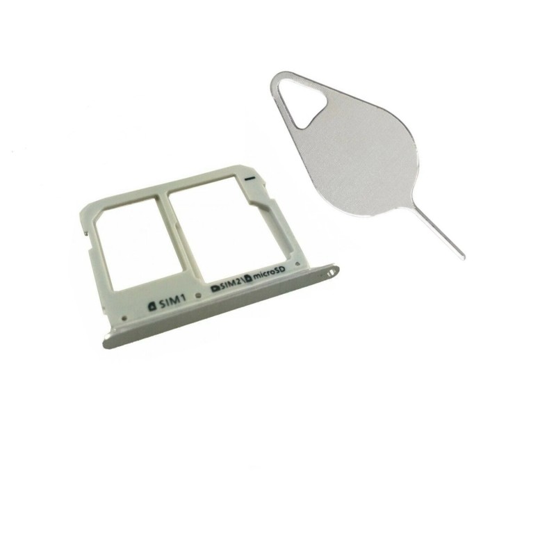 Tiroir double SIM Gris du Samsung Galaxy A3 2016 SM-A310