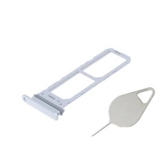 Tiroir double SIM Blanc du Samsung Galaxy Note 10 Lite SM-N770