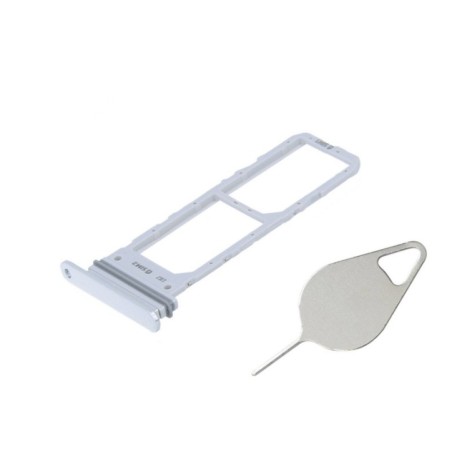 Tiroir double SIM Blanc du Samsung Galaxy Note 10 Lite SM-N770