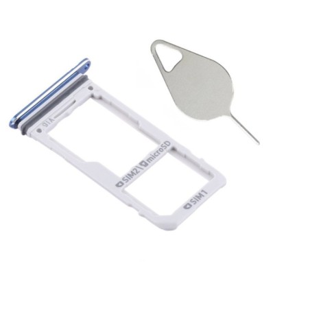 Tiroir double SIM Bleu du Samsung Galaxy Note 8 SM-N950