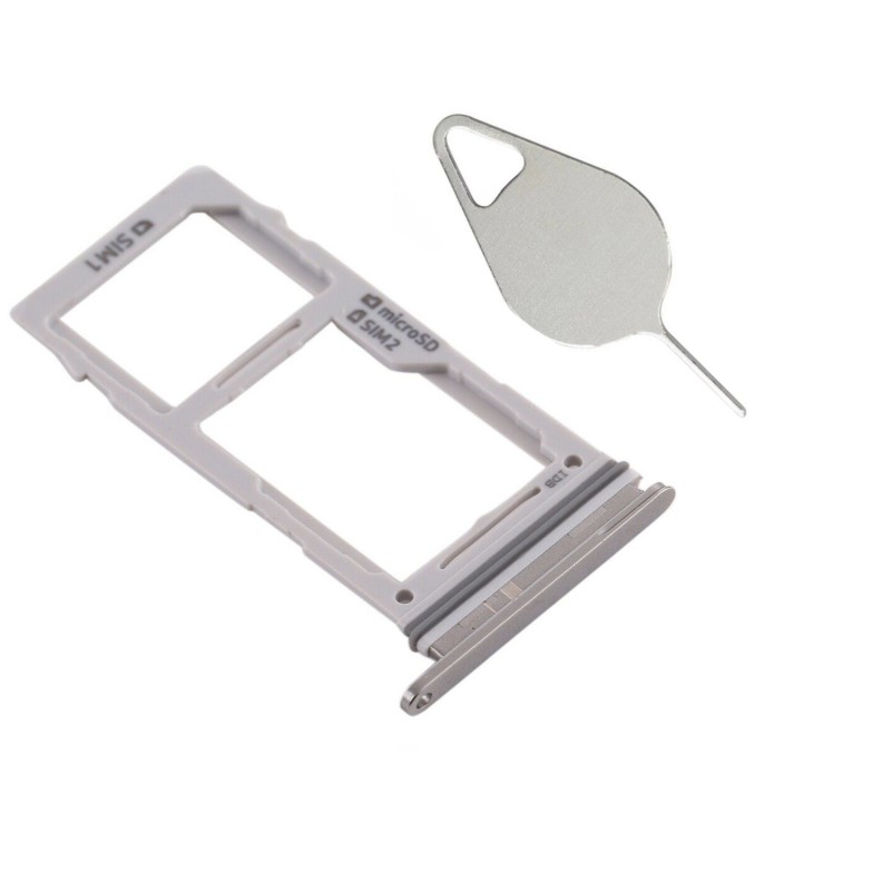 Tiroir double SIM Gris du Samsung Galaxy S10 Plus SM-G975