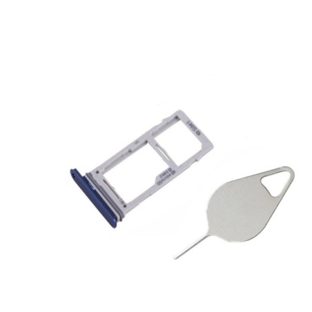 Tiroir double SIM Bleu du Samsung Galaxy S9 Plus SM-G965