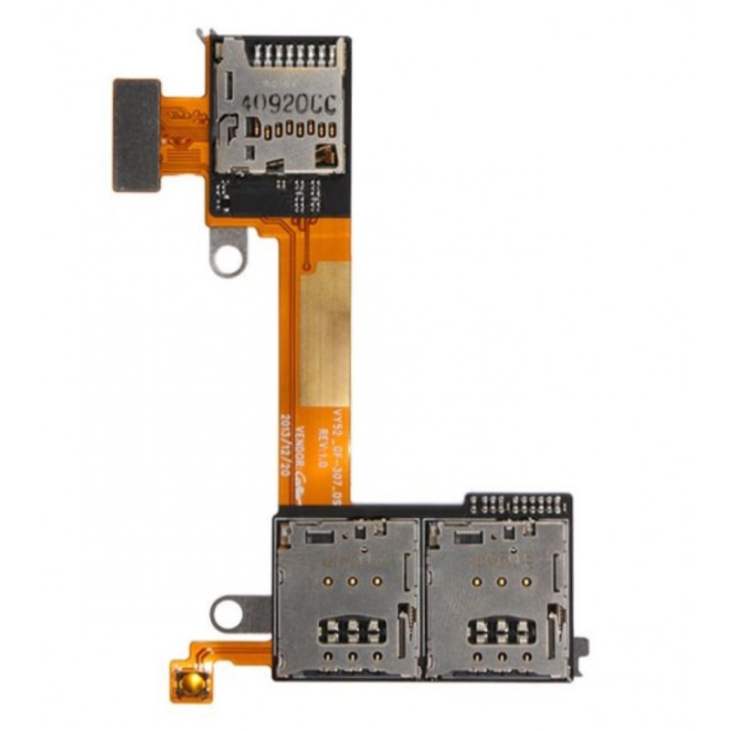 Nappe lecteur SIM et MicroSD du Sony Xperia M2 DUAL