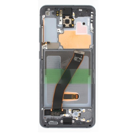 Bloc écran AMOLED + Tactile Original Samsung Assemblé sur châssis pour Samsung Galaxy S20 Cosmic Gray (Gris)