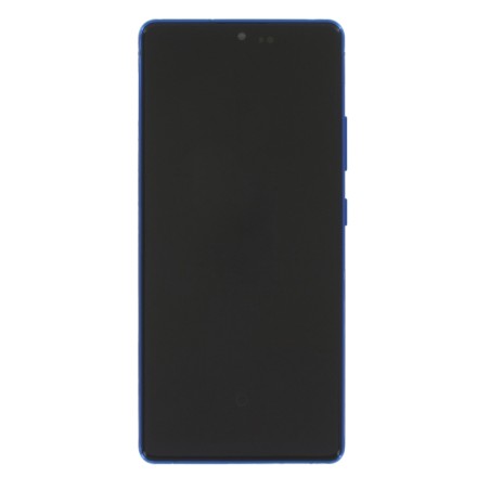 Bloc écran AMOLED + Tactile Original Samsung Assemblé sur châssis pour Samsung Galaxy S10 Lite Prism Blue (Bleu)