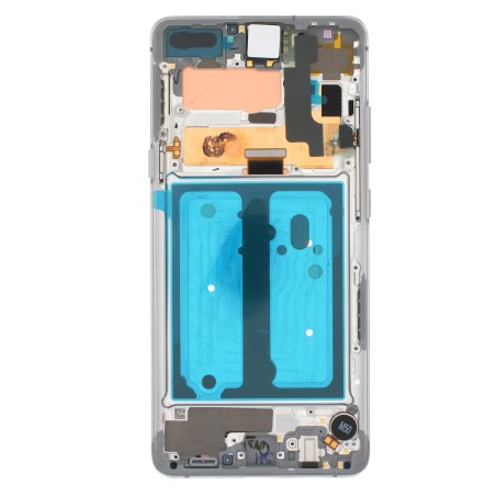 Bloc écran AMOLED + Tactile Original Samsung Assemblé sur châssis pour Samsung Galaxy S10 5G Crown Silver (Argent)