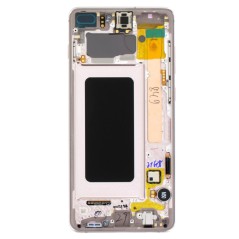 Bloc écran AMOLED + Tactile Original Samsung Assemblé sur châssis pour Samsung Galaxy S10 PLUS Silver (Argent)