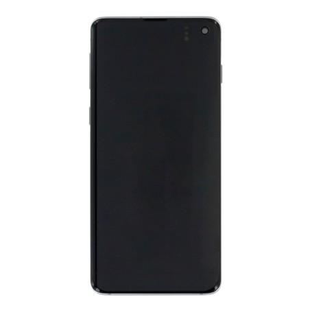 Bloc écran AMOLED + Tactile Original Samsung Assemblé sur châssis pour Samsung Galaxy S10 Prism Black (Noir)
