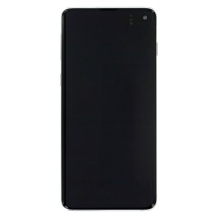 Bloc écran Dynamic AMOLED Original Samsung pour Samsung Galaxy S10 Prism White (Blanc)