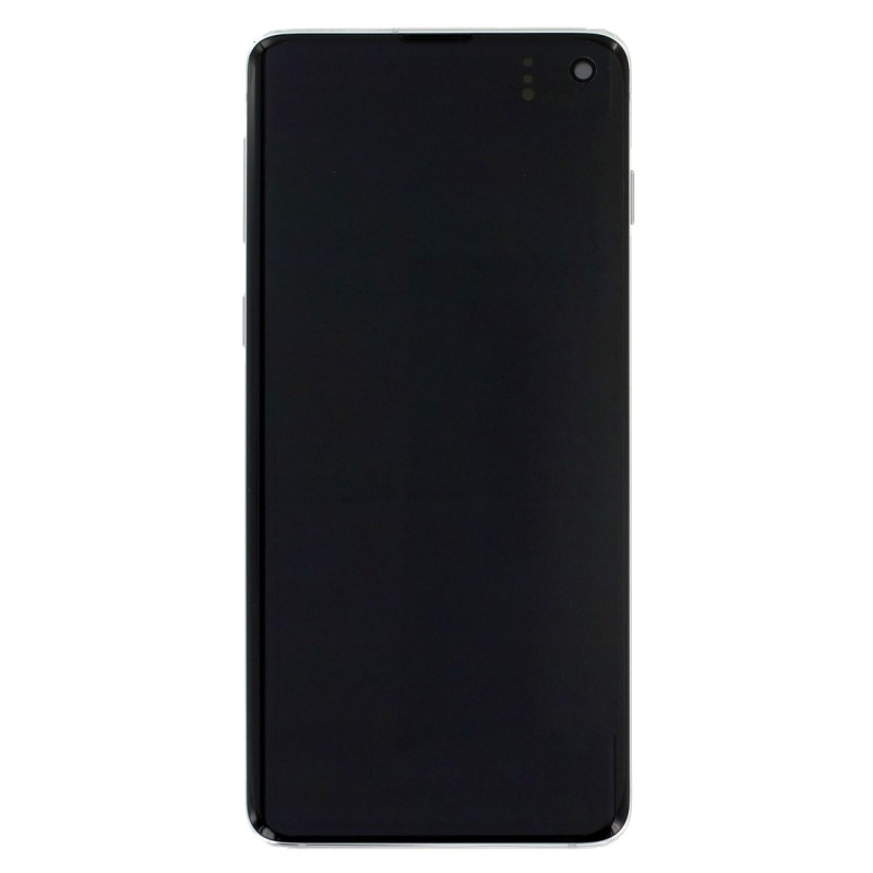 Bloc écran Dynamic AMOLED Original Samsung pour Samsung Galaxy S10 Prism White (Blanc)