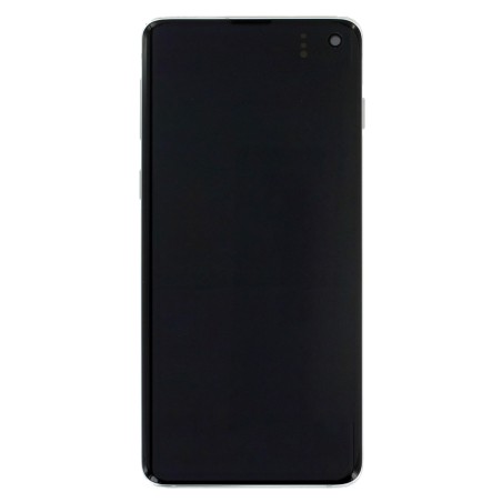 Bloc écran Dynamic AMOLED Original Samsung pour Samsung Galaxy S10 Prism White (Blanc)