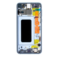 Bloc écran AMOLED + Tactile Original Samsung Assemblé sur châssis pour Samsung Galaxy S10E Prism Blue (Bleu)