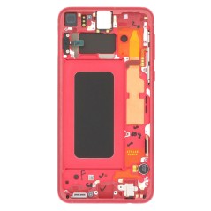 Bloc écran AMOLED + Tactile Original Samsung Assemblé sur châssis pour Samsung Galaxy S10E Cardinal Red (Rouge)