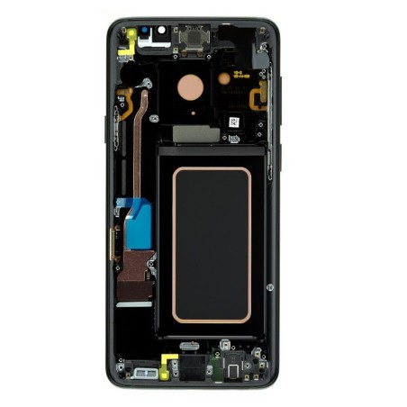 Bloc écran AMOLED + Tactile Original Samsung Assemblé sur châssis pour Samsung Galaxy S9 Plus Noir