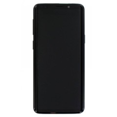 Bloc écran AMOLED + Tactile Original Samsung Assemblé sur châssis pour Samsung Galaxy S9 Noir