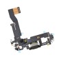 Nappe du connecteur de charge de l'iPhone 12 Noir - Compatible