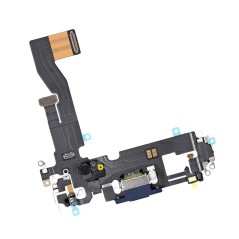 Nappe connecteur de charge Lightning Bleu de l'iPhone 12 - Compatible