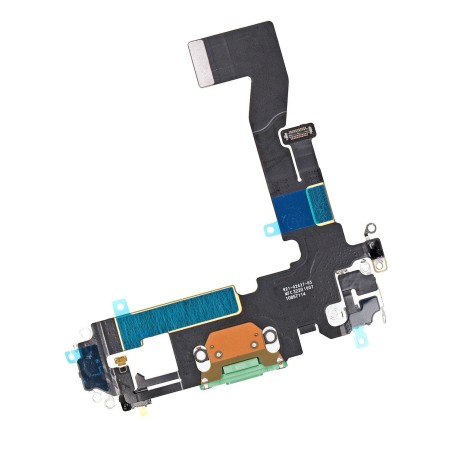 Nappe du connecteur de charge de l'iPhone 12 Vert - Compatible