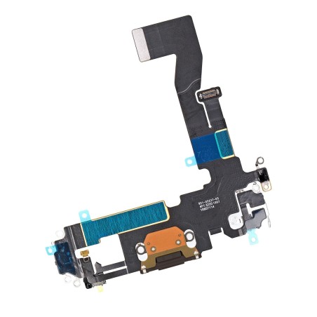 Nappe du connecteur de charge de l'iPhone 12 Pro Noir - Compatible