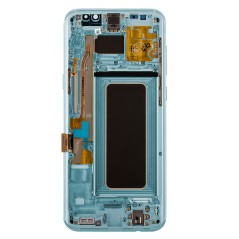 Bloc écran AMOLED + Tactile Original Samsung Assemblé sur châssis pour Samsung Galaxy S8 Plus Bleu