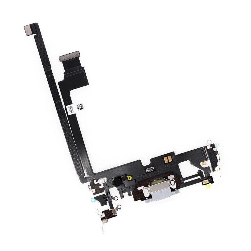 Nappe du connecteur de charge de l'iPhone 12 Pro Max Argent - Compatible