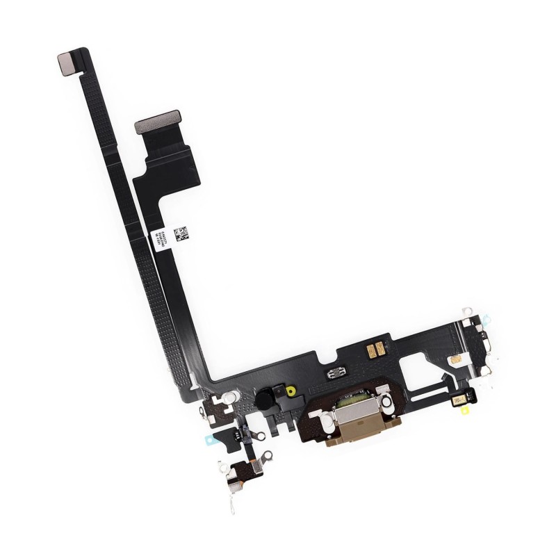 Nappe du connecteur de charge de l'iPhone 12 Pro Max Or - Compatible