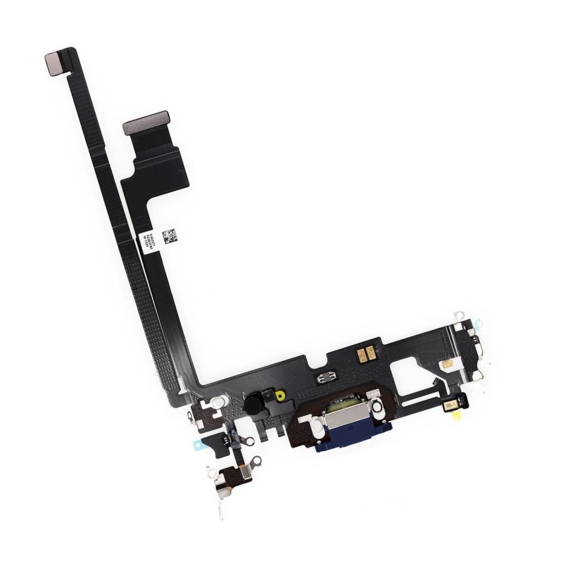 Nappe du connecteur de charge de l'iPhone 12 Pro Max Bleu - Compatible