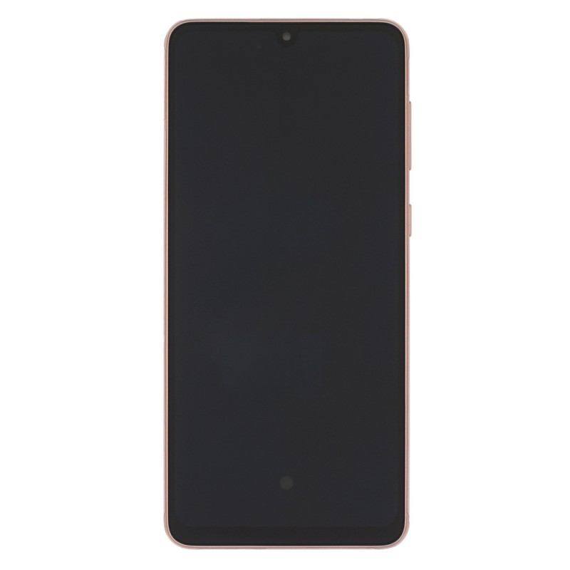 Bloc écran AMOLED + Tactile Original Samsung Assemblé sur châssis pour Samsung A33 (5G) Pêche (Or)