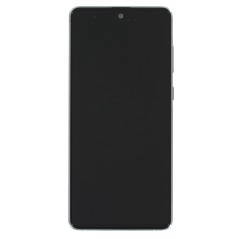Bloc écran AMOLED + Tactile Original Samsung Assemblé sur châssis du Samsung Galaxy Note 10 Lite Argent