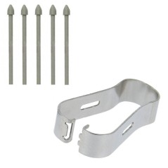 Lot de 5 pointes de rechange S Pen pour Samsung Galaxy Tab S6 / Tab S6 Lite / Tab S7 - Blanc