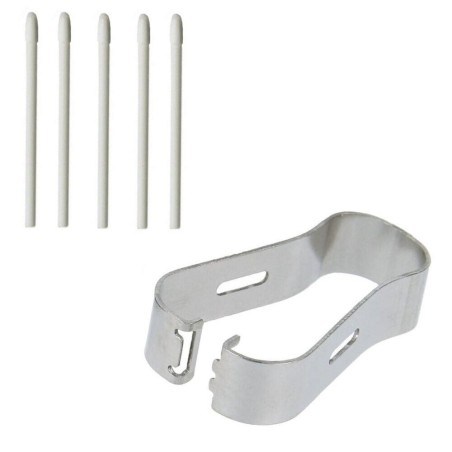 Lot de 5 pointes de rechange S Pen pour Samsung Galaxy Note 8 - Blanc